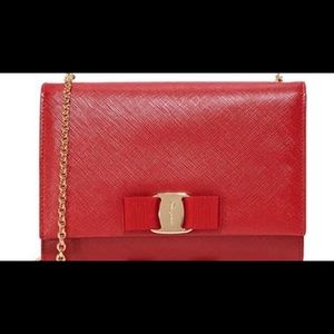 Salvatore Ferragamo Red Cross Body Bag